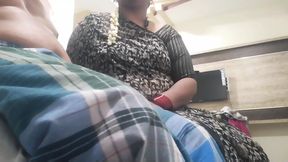 Atta alludu black saree big boobs to tempting
