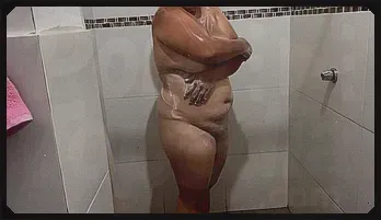 Sensual Latina Stepmom's Private Shower Encounter with Big Stepson