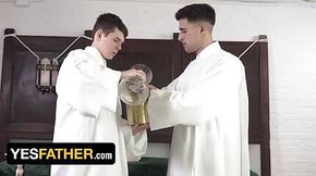 Innocent Altar Boy Strips His Robe And Obeys Every Order Of Perv Bishop