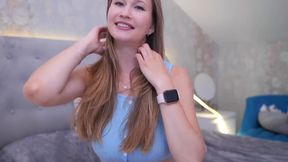 A Beauty in Stockings Spread Her Legs