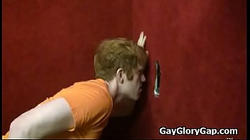 Gay Interracial GLoryhole Fuck ANd Dick Rubbing 14