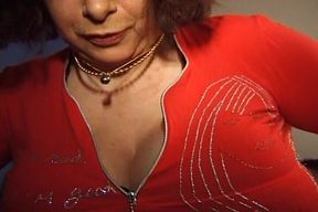 French Granny Got to Suck Cock at Dinner