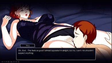 Step Mom Smirked back at my cartoon dick in milfy plaza game
