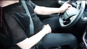 Sexy frivolous in the car 2. Crossdresser