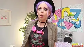 Young Slut With Small Breasts Pleasuring Steve On The Couch - Julia Parker, Brad Knight And Steve Holmes