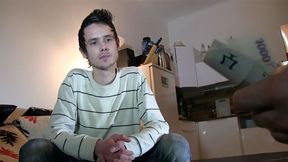 Indebted Hottie Takes a Huge Load on His Face - Debt Dandy