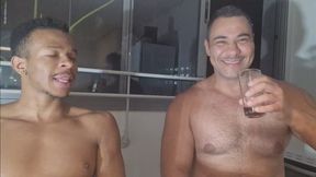 Burping and raspberrying on belly