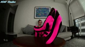 German MILF is a FOOT VIRGIN, enjoy her big 10 soles! Pt 4 - MOV