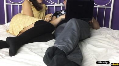 HOT PORN OF RUSSIAN STUDENTS WHILE THEIR PARENTS ARE AT THE DACHA. CUM IN THE NAVEL