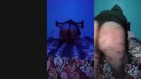 mi esposo le agarra las nalgas en un en vivo para facebook