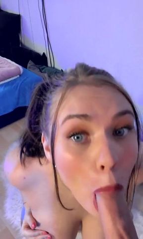 Omg ! I love to suck his big cock so much