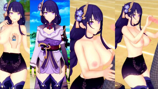 [Hentai Game Koikatsu! ]Have sex with Big tits Genshin Impact Raiden Shogun.3DCG Erotic Anime Video.
