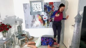 Walking On His Head & Hands In Heels