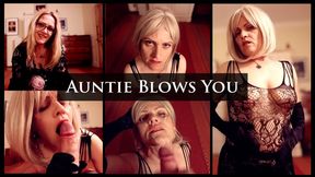 Auntie Blows Backed-up Nephew