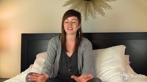 Wild Masturbation After Interview with Brunette Nico Kelley