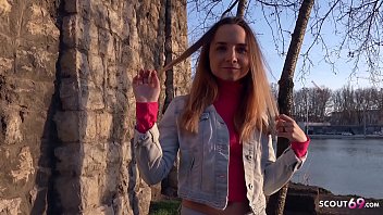 GERMAN SCOUT - TINY GIRL MONA IN JEANS SEDUCE TO FUCK AT REAL STREET CASTING