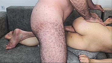Local Cock Sucker Opens up His Twink White Ass for Dadd's Big Penis