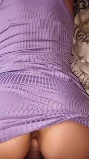 Sister-in-law stayed home alone, she left the door of her room open to provoke me lying down in a short dress without&hellip;   Clip 1