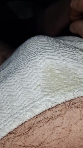 White panty pee