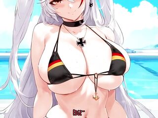 [ANIME JOI] Prinz Eugen makes you ruin your orgasm in the almost any pathetic way