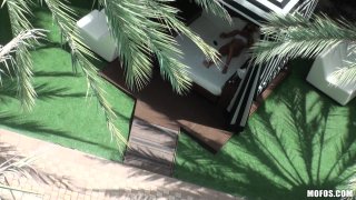 Blonde Beauty Sucks and Fucks a Big Hard Cock on Vacation