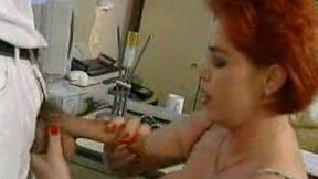 Naughty redhead assistant seduced me right in my office