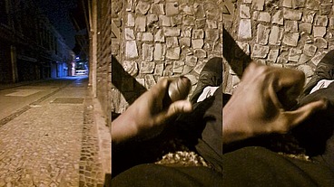Punhetinha na rua