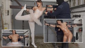 Ballet slut tied to the beam and tickled extremely ( 4K )