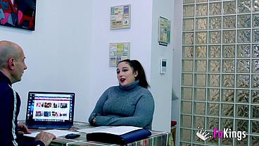 Chrystal is embarrassed at first... But ends up enjoying a GREAT SEX CASTING!
