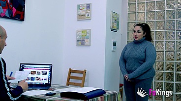 Chrystal is embarrassed at first... But ends up enjoying a GREAT SEX CASTING!