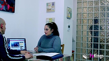 Chrystal is embarrassed at first... But ends up enjoying a GREAT SEX CASTING!