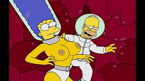 The Simpsons - Marge and Homer xxx fuck under the sea