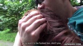 Bound Busty Asian Hiker Gets Fucked Hard for a Thick Creampie Adventure Outdoors