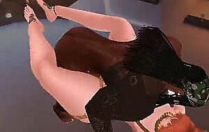 big booty femboy taking two bbcs 2 - imvu