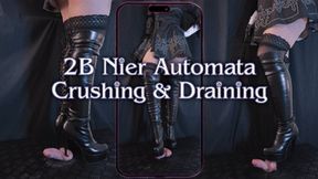 2B Nier Automata Crushing and Draining Your Cock and Balls - Double Orgasm - Bootjob and Handjob (Vertical Version) - TamyStarly - Cock Balls Crush Trample, Shoejob, Bootjob, CBT, Ballbusting, Trampling, Stomping