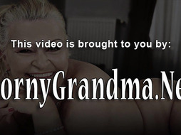 Slutty granny giving head and riding