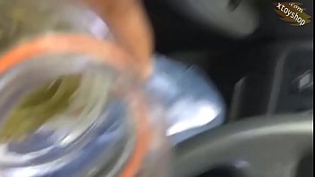 Hot Young Man Pisses In A Gatorade Bottle In His Car