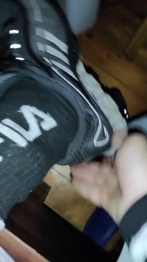 Dirtyjunkbro Shows off His Stinky Socks and Long Underpants