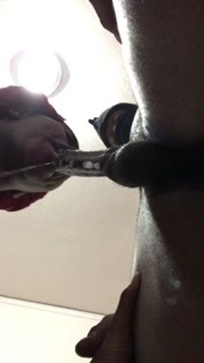 Stepsister covers dick with slop