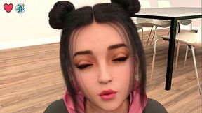 Truth or Dare game at Elmwood University leads to busty 3D session