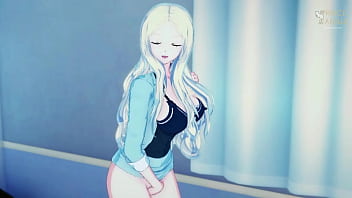 Irina Jelavic bitch sensei takes off her outfit and masturbates - Ansatsu Kyoshitsu