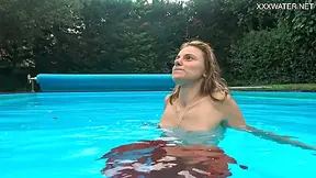Hermione Ganger - Tiny Skinny Pornstar In The Pool