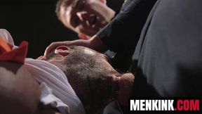 Restrained sub Micah Brandt is impossible to escape Christian Wildes BDSM