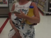 PUBLIC FLASHING IN GROCERY STORE - NO SOUND
