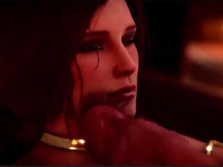 Thicc Butt Shemale hentai Schlong Yennefer Bangs Large Breast Futanari Jock Triss Until This babe Cums On Her Own Face