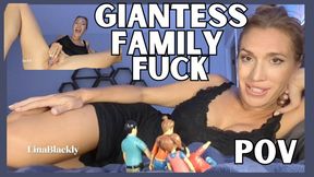 Giantess Family Shrunk and Punished
