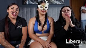 3 vergas para ella sola por primera vez
