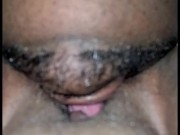 ASMR BHM eats and tongue fucks  ebony BBW pussy and asshole pt1
