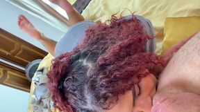 She Had a Dream of Giving Sloppy Blowjob to Me - Sexy Redhead Shows Hot and Hardcore Blowjob and Deepthroat in POV