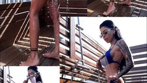 shower time on rooftop🚿